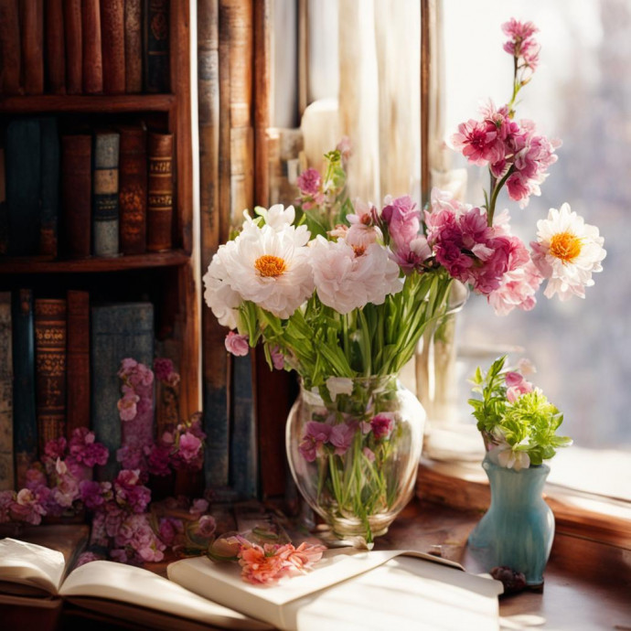 Книжная полка «Весенняя коллекция...»